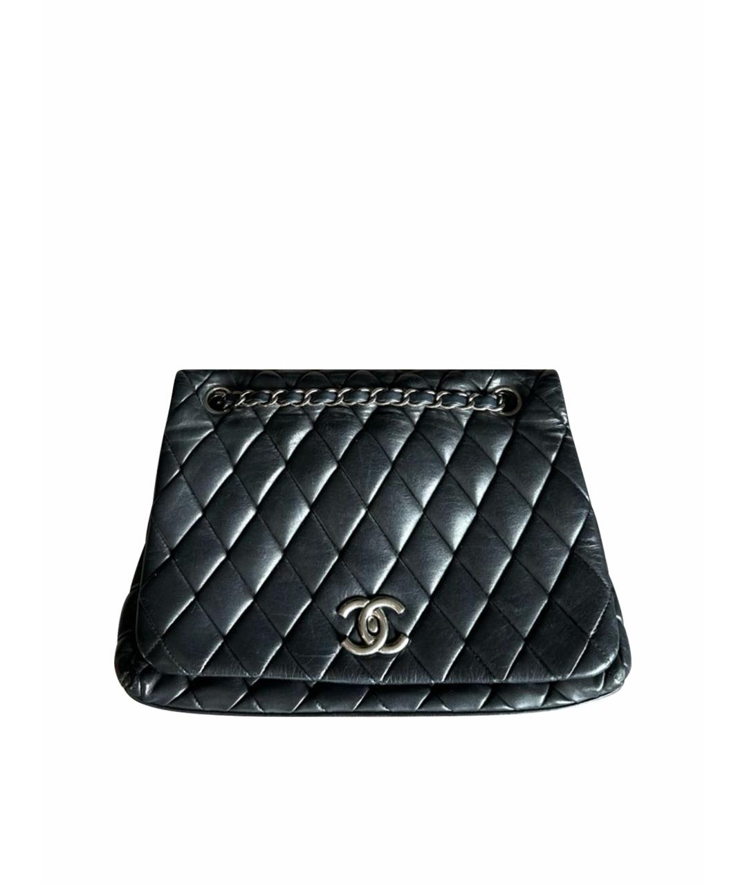 CHANEL Черная кожаная сумка тоут, фото 1