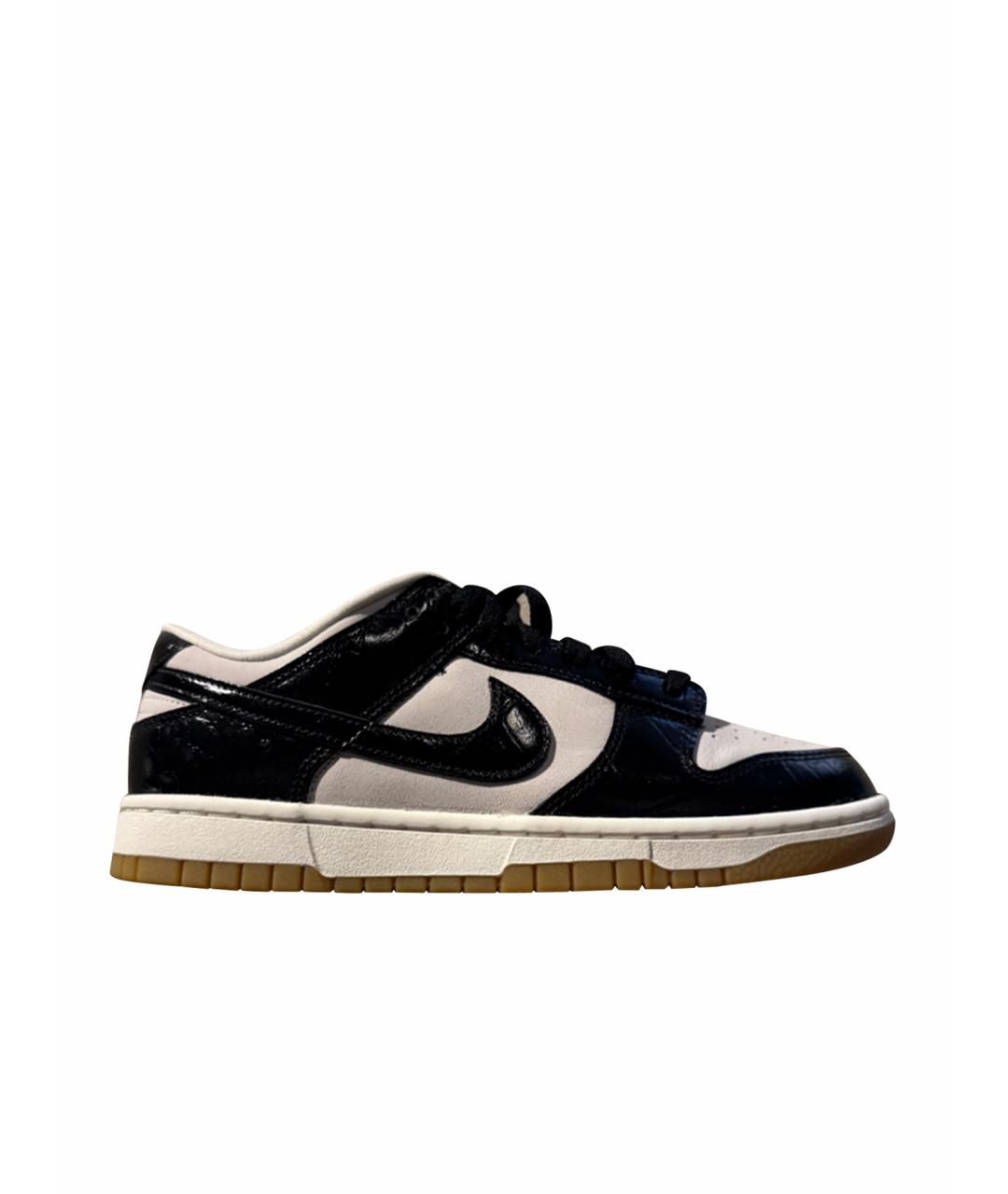 NIKE Черные кожаные кроссовки, фото 1
