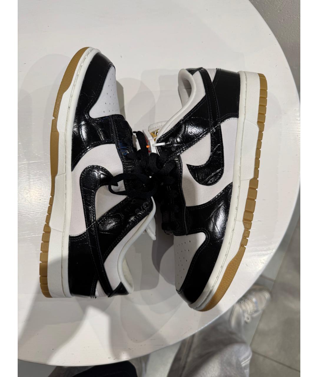 NIKE Черные кожаные кроссовки, фото 8
