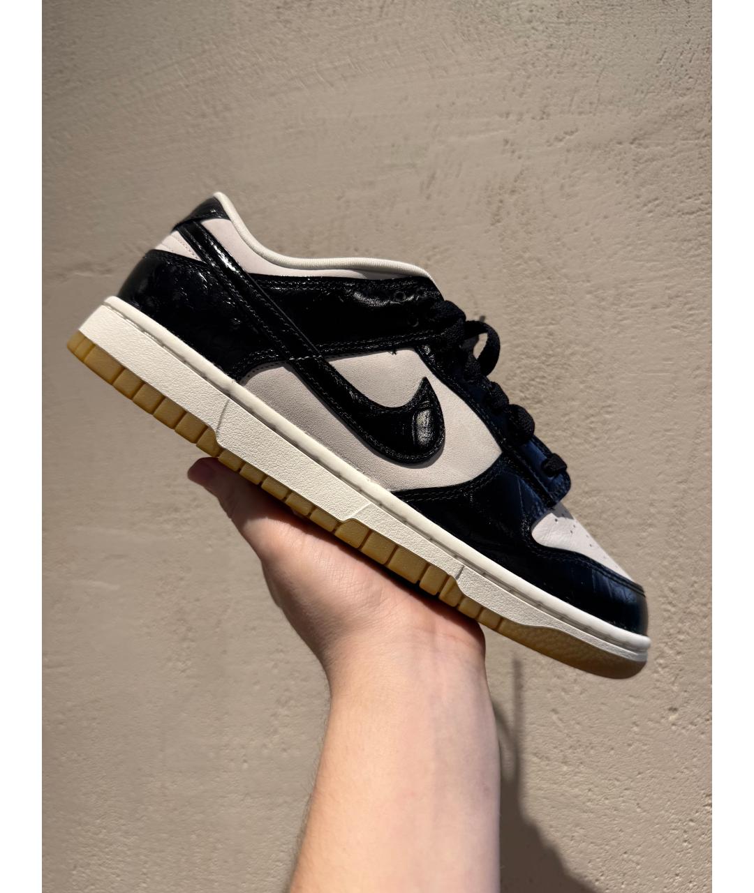 NIKE Черные кожаные кроссовки, фото 9