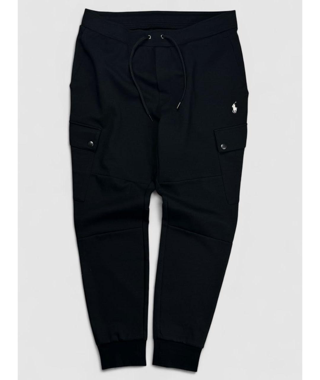 POLO RALPH LAUREN Черные полиэстеровые повседневные брюки, фото 6