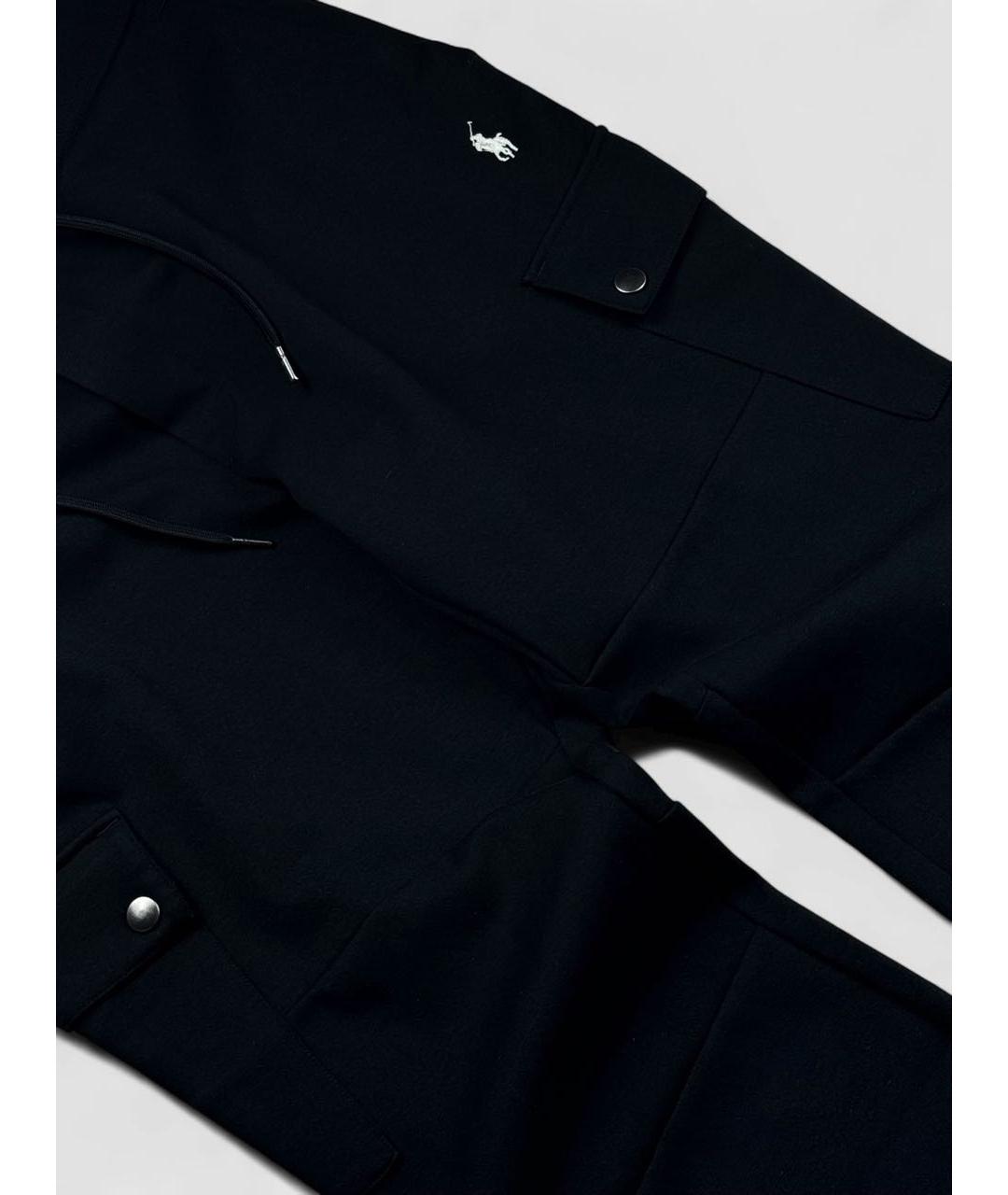 POLO RALPH LAUREN Черные полиэстеровые повседневные брюки, фото 3