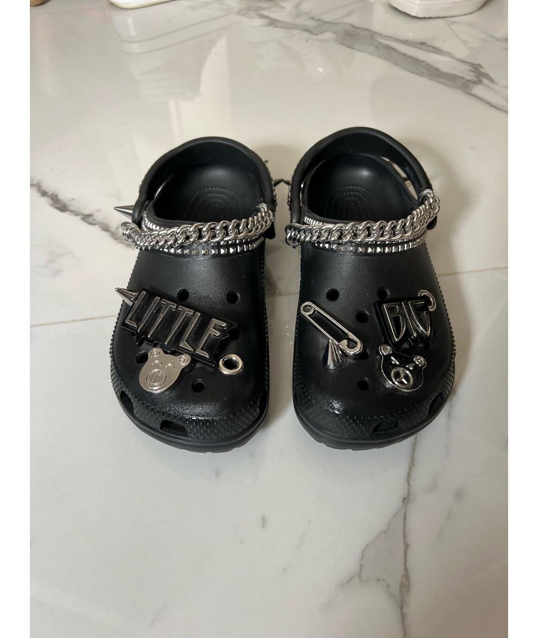 CROCS Черные резиновые сабо, фото 2