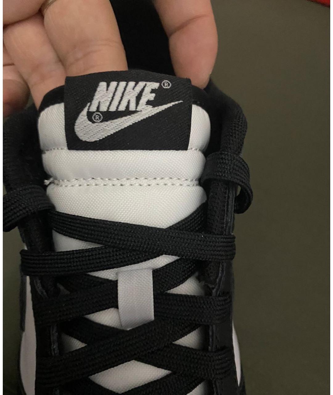NIKE Черные кожаные кроссовки, фото 7