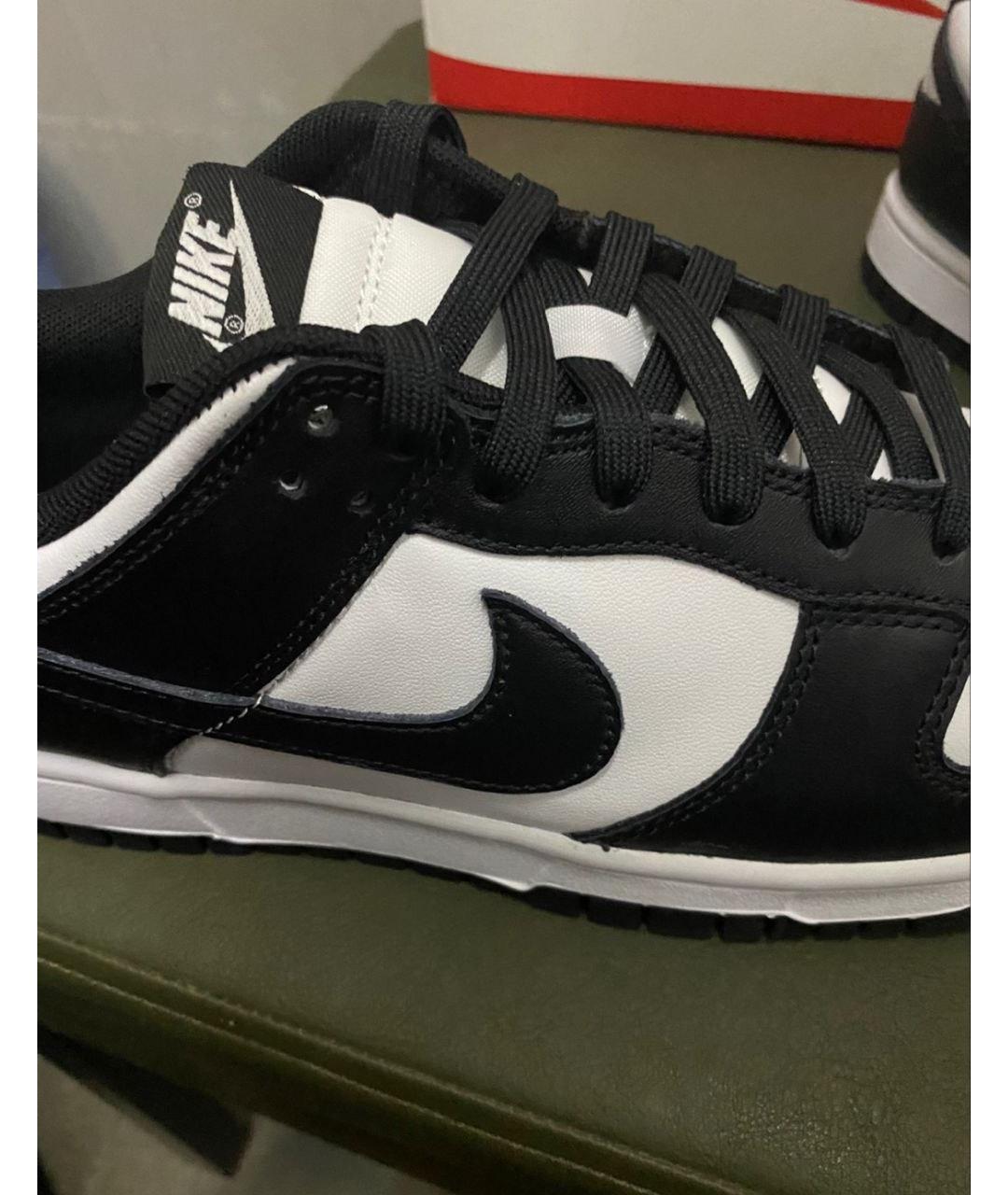 NIKE Черные кожаные кроссовки, фото 5