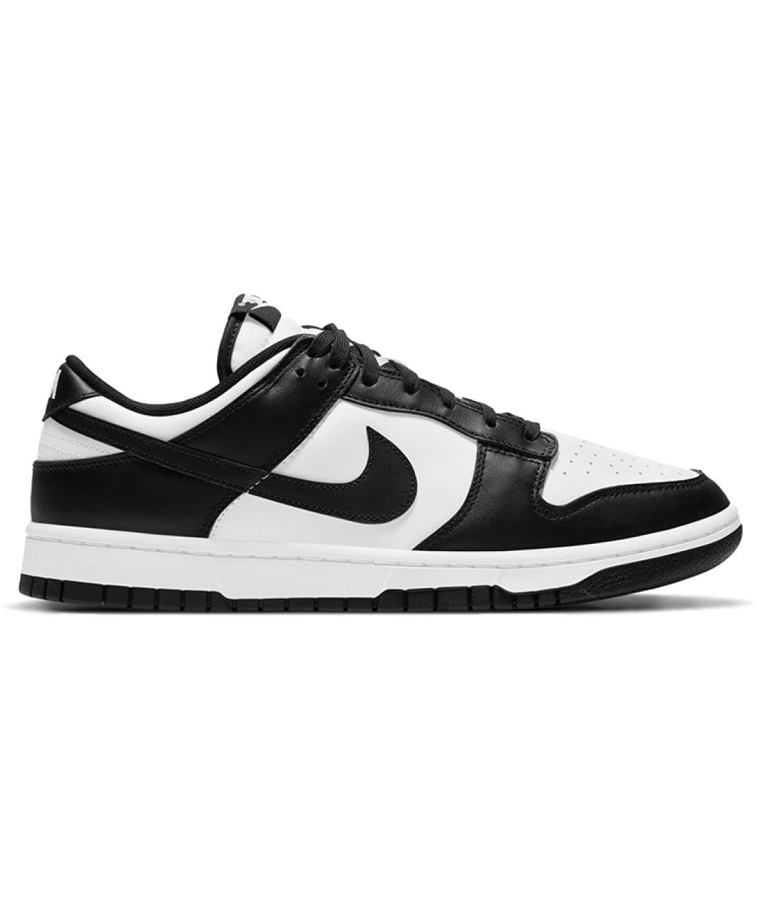 NIKE Черные кожаные низкие кроссовки / кеды, фото 8