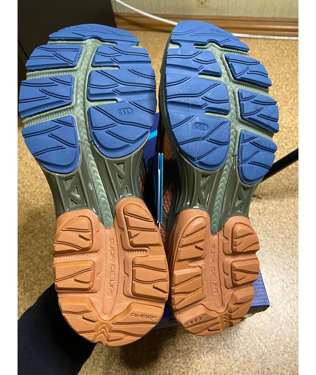 ASICS Оранжевое текстильные кроссовки, фото 5