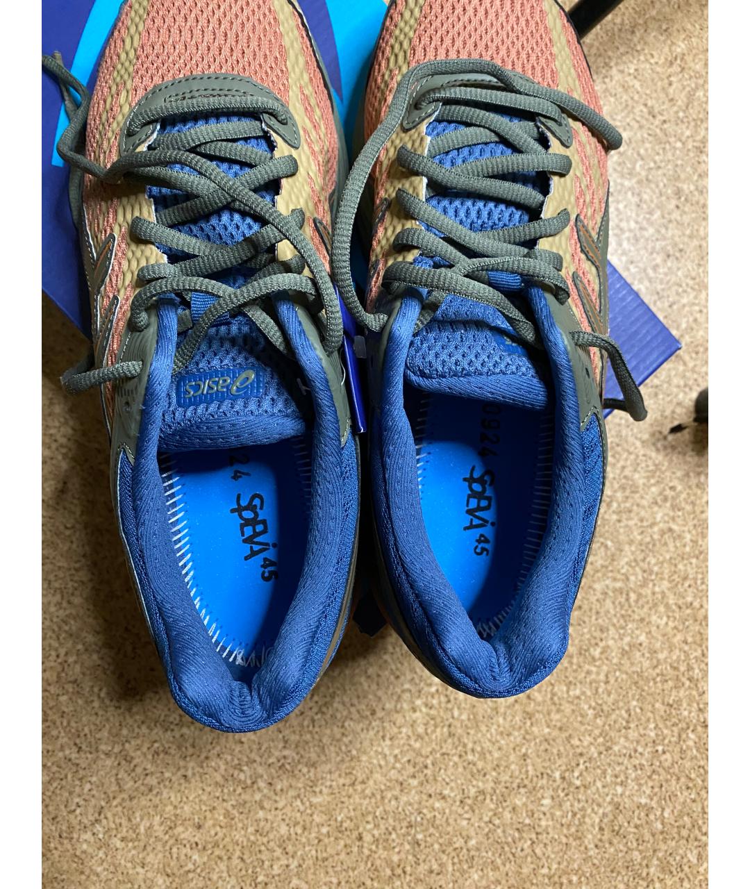 ASICS Оранжевое текстильные кроссовки, фото 6