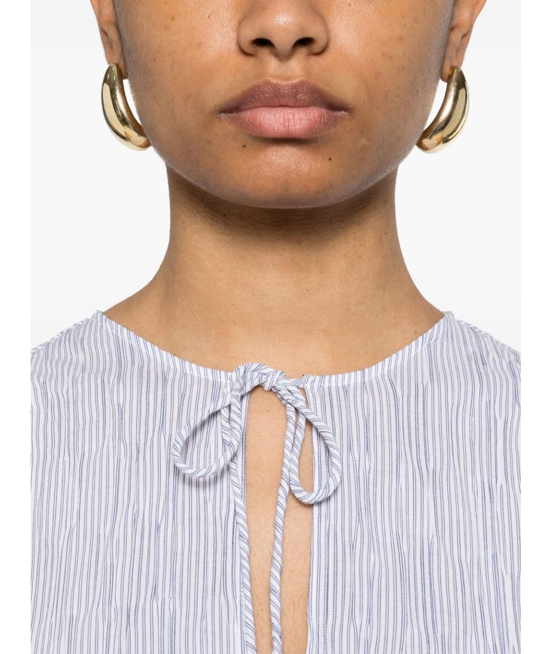 LOEWE Голубое хлопковое повседневное платье, фото 4