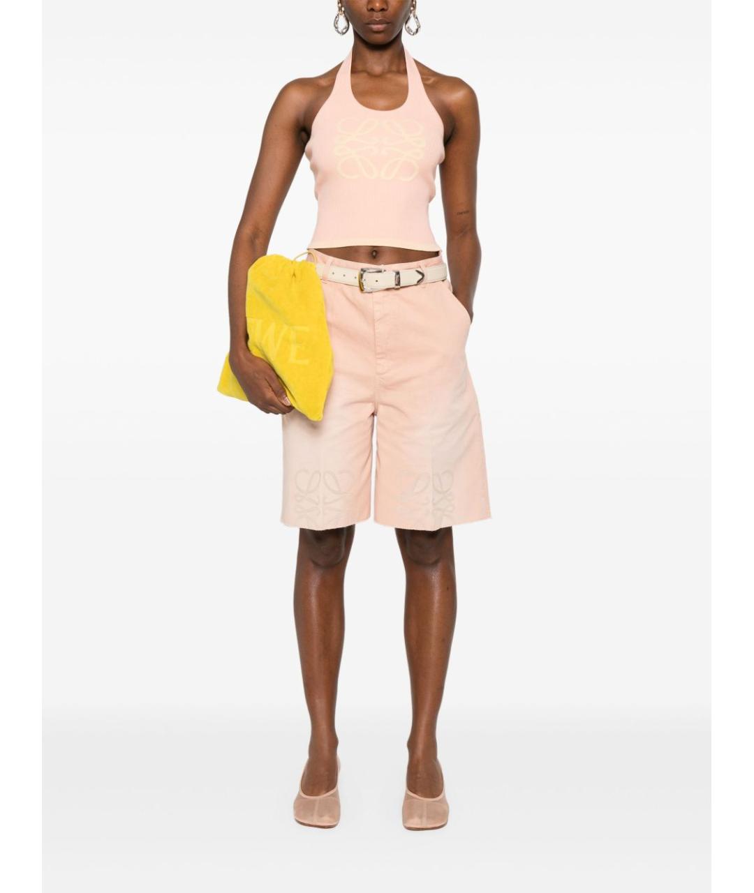 LOEWE Розовая хлопковая майка, фото 4