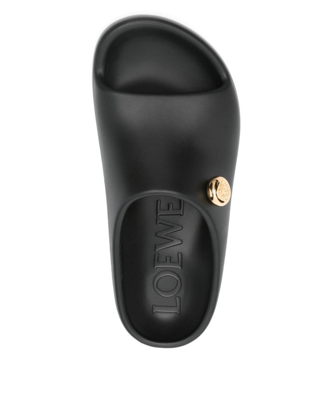 LOEWE Черные сабо, фото 3