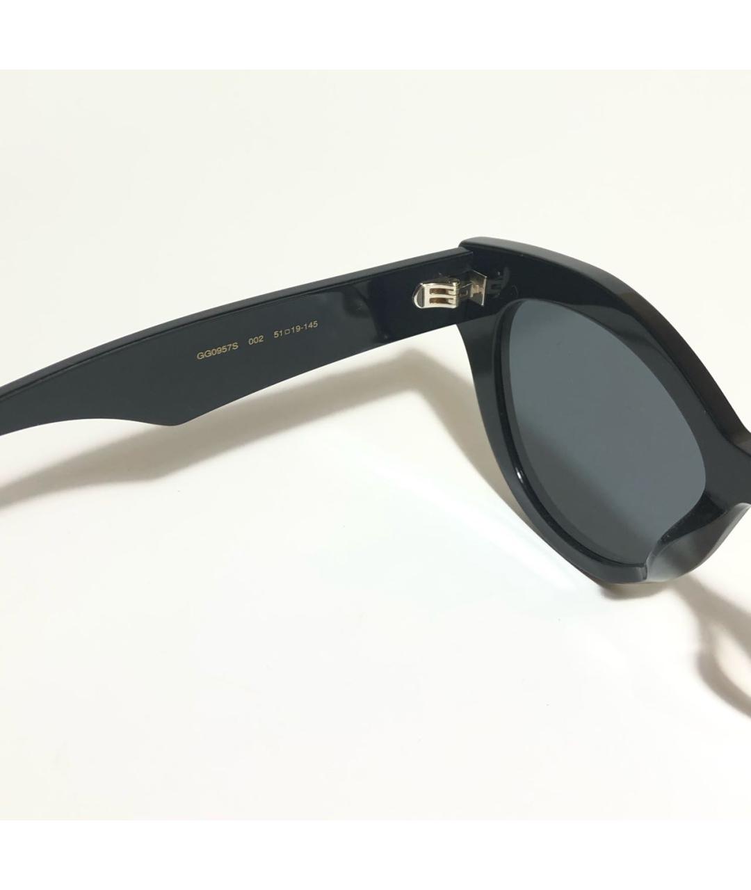 GUCCI Черные пластиковые солнцезащитные очки, фото 4