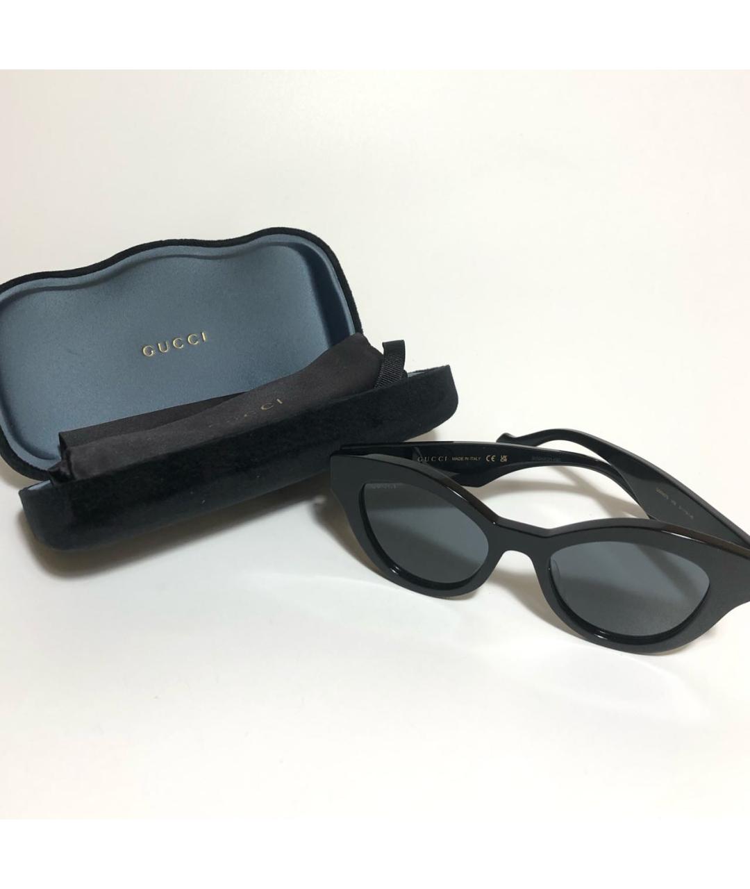 GUCCI Черные пластиковые солнцезащитные очки, фото 5