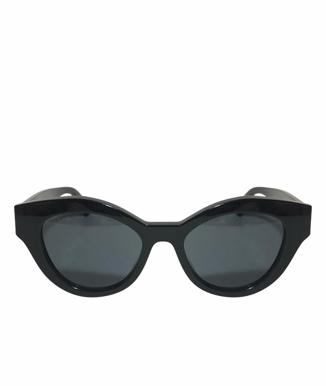 GUCCI Черные пластиковые солнцезащитные очки, фото 1