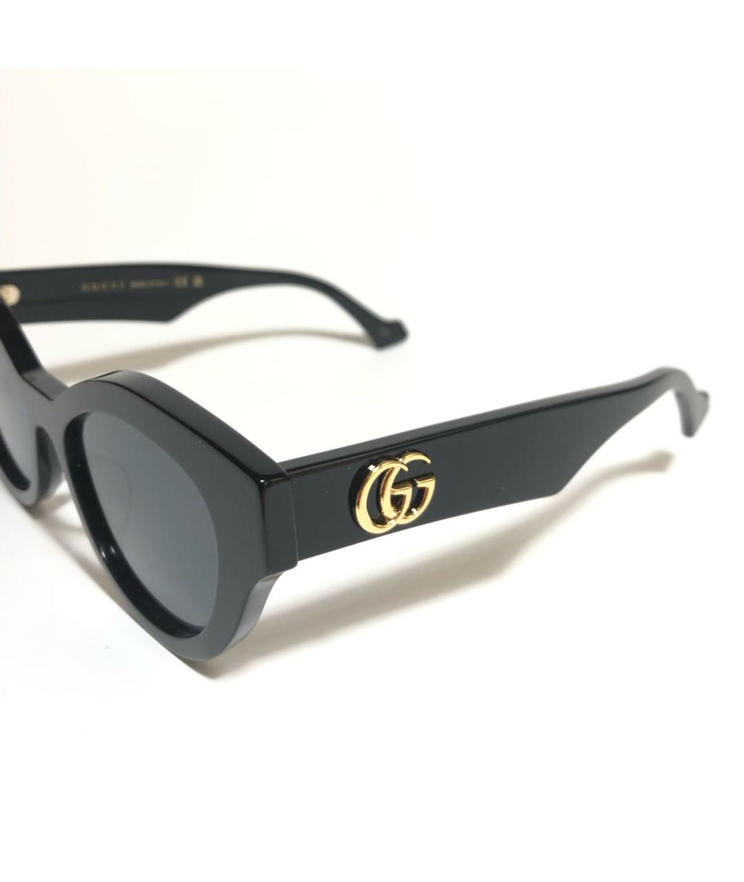 GUCCI Черные пластиковые солнцезащитные очки, фото 3