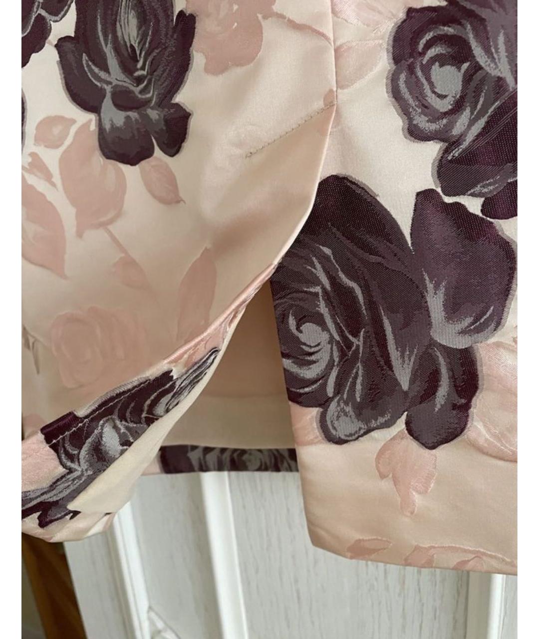 DOLCE&GABBANA Коралловая вискозная юбка миди, фото 3