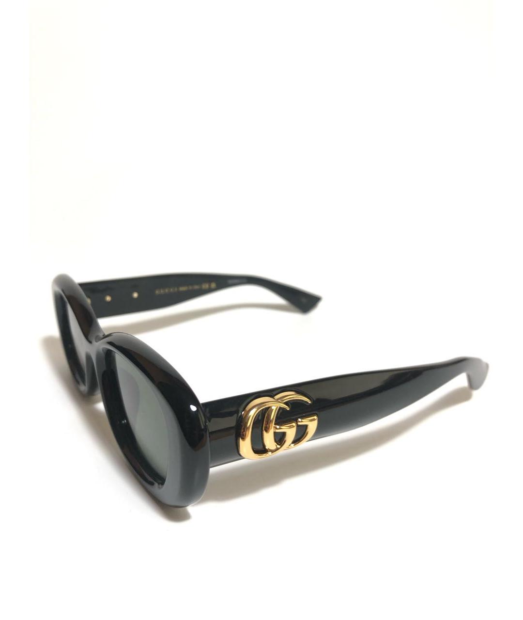 GUCCI Черные пластиковые солнцезащитные очки, фото 3