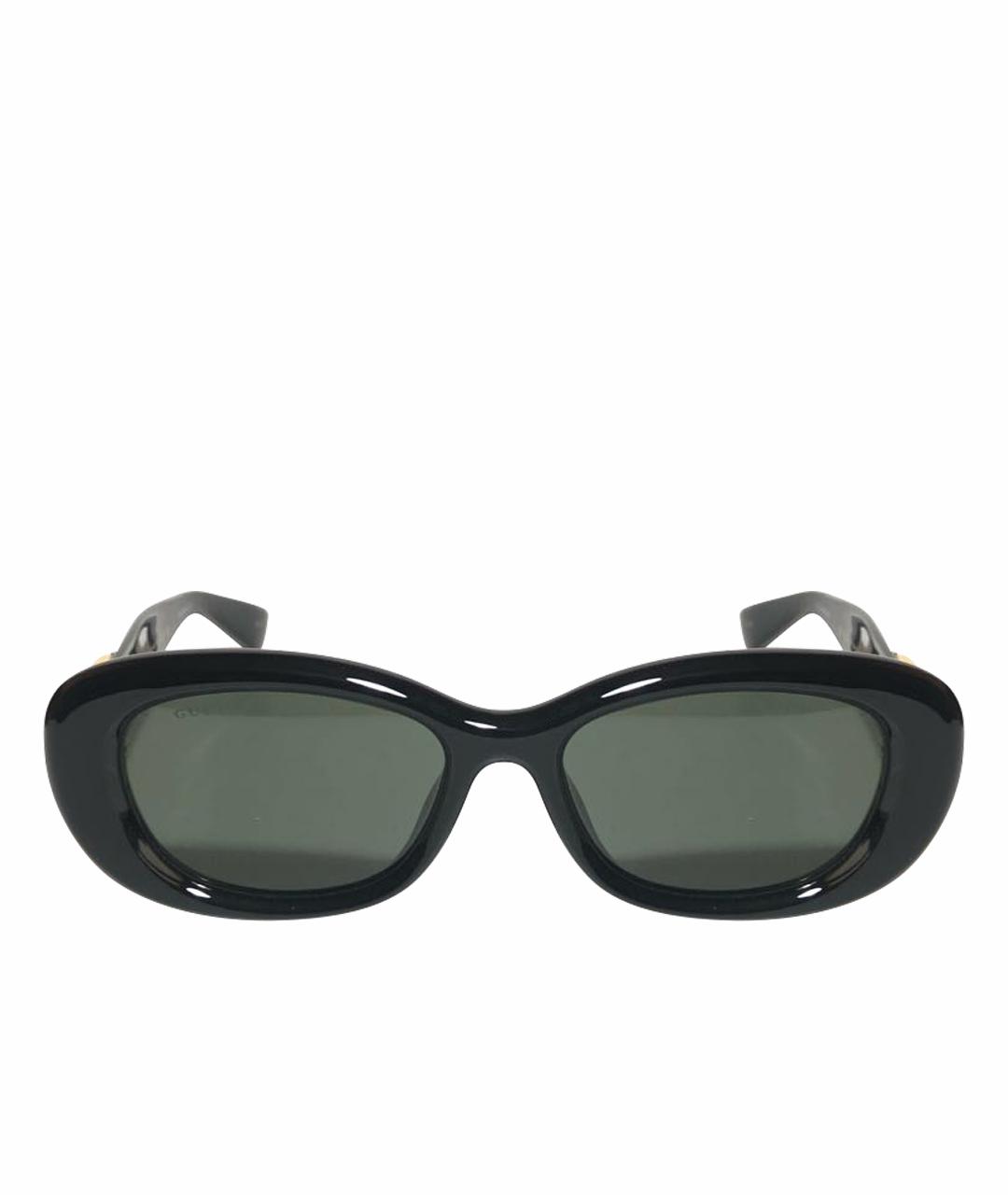 GUCCI Черные пластиковые солнцезащитные очки, фото 1