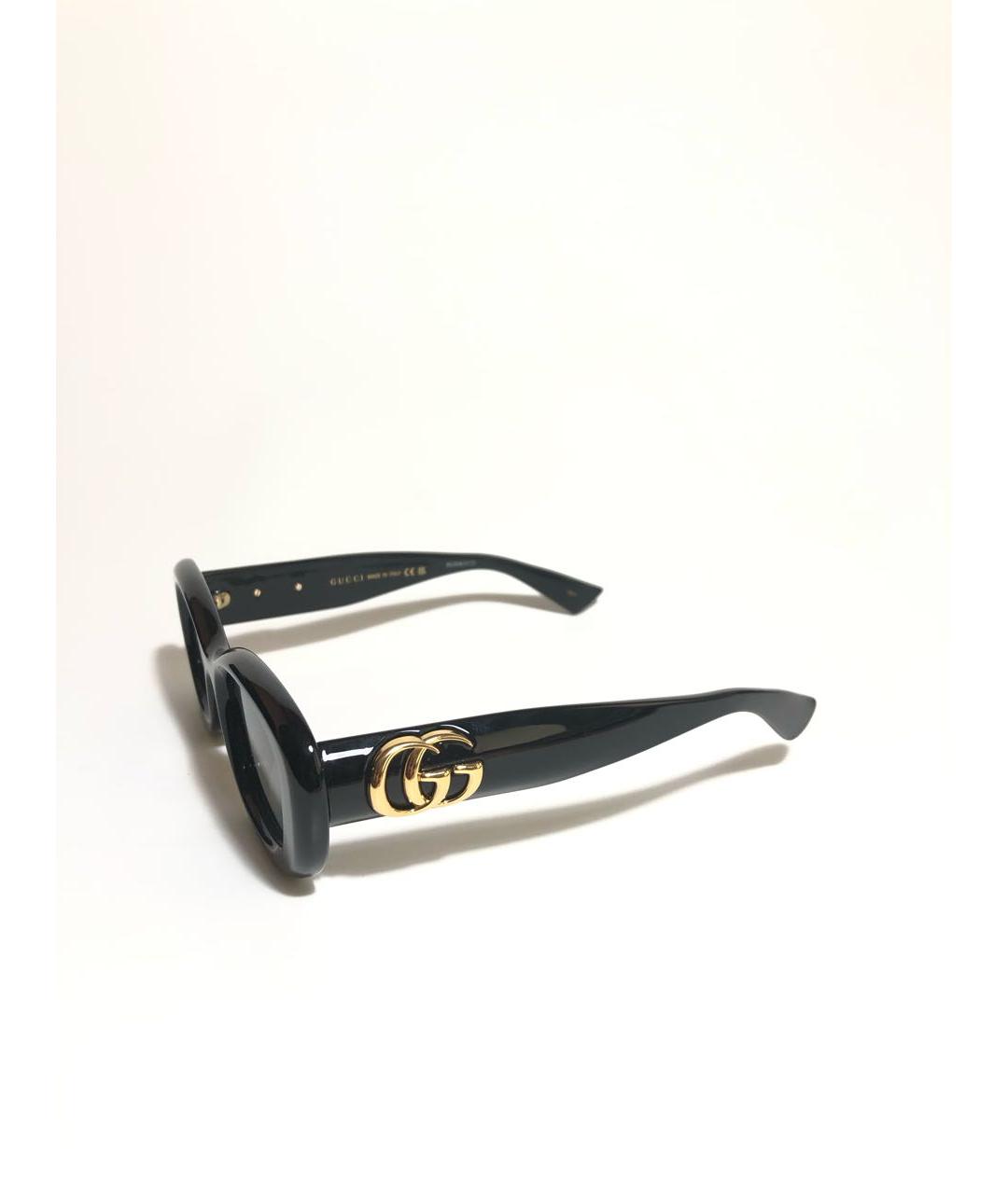 GUCCI Черные пластиковые солнцезащитные очки, фото 2