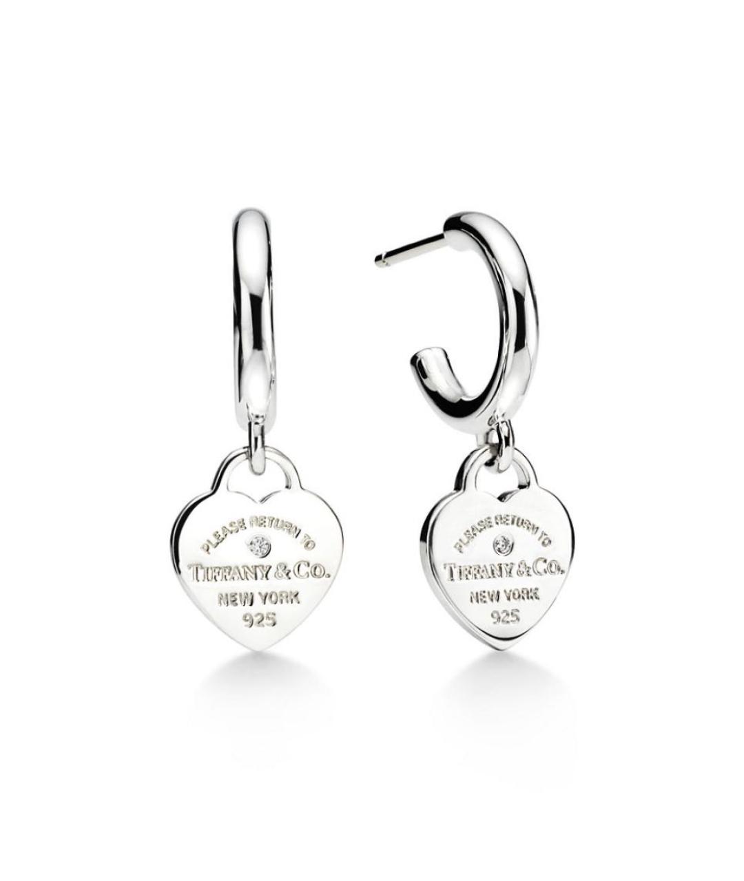 TIFFANY&CO Серебряные серебряные серьги, фото 1