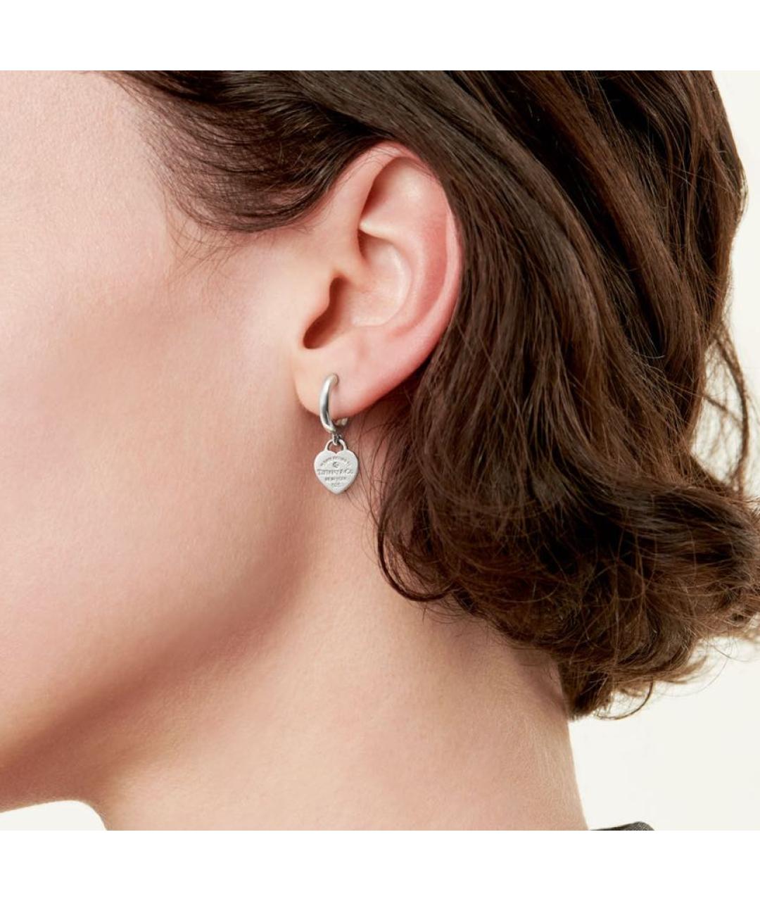 TIFFANY&CO Серебряные серебряные серьги, фото 2