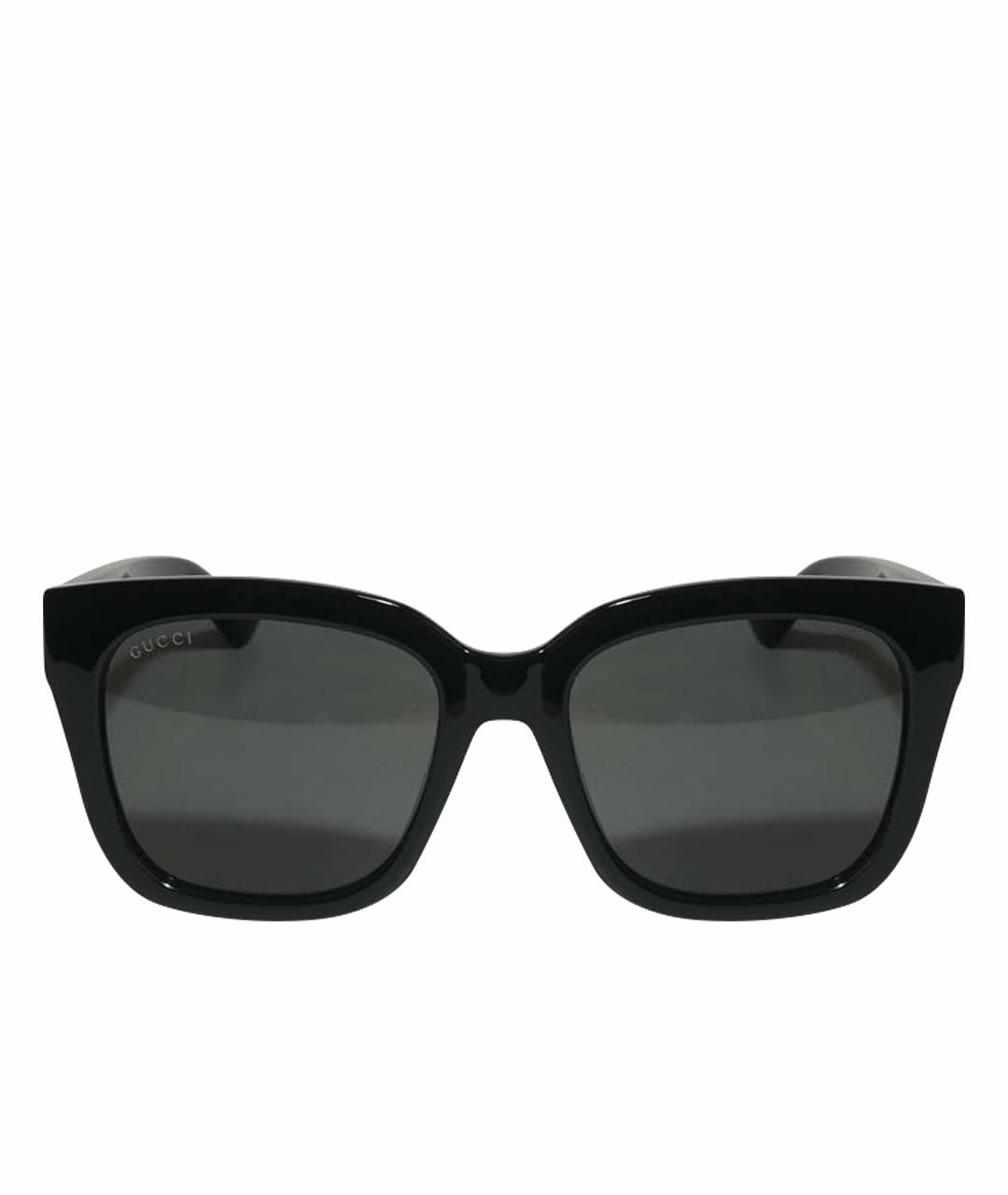 GUCCI Черные пластиковые солнцезащитные очки, фото 1