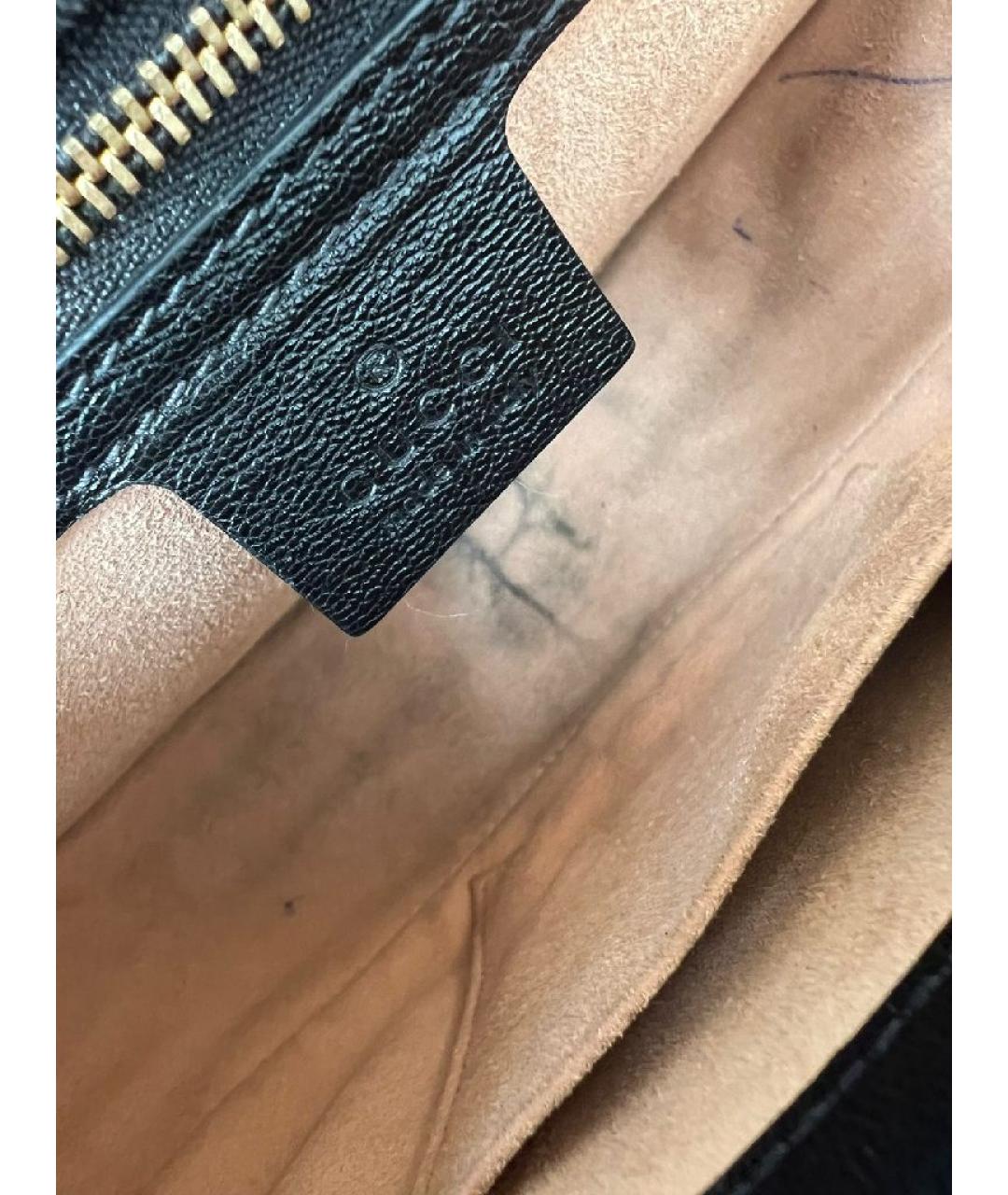GUCCI Коричневая кожаная сумка с короткими ручками, фото 7