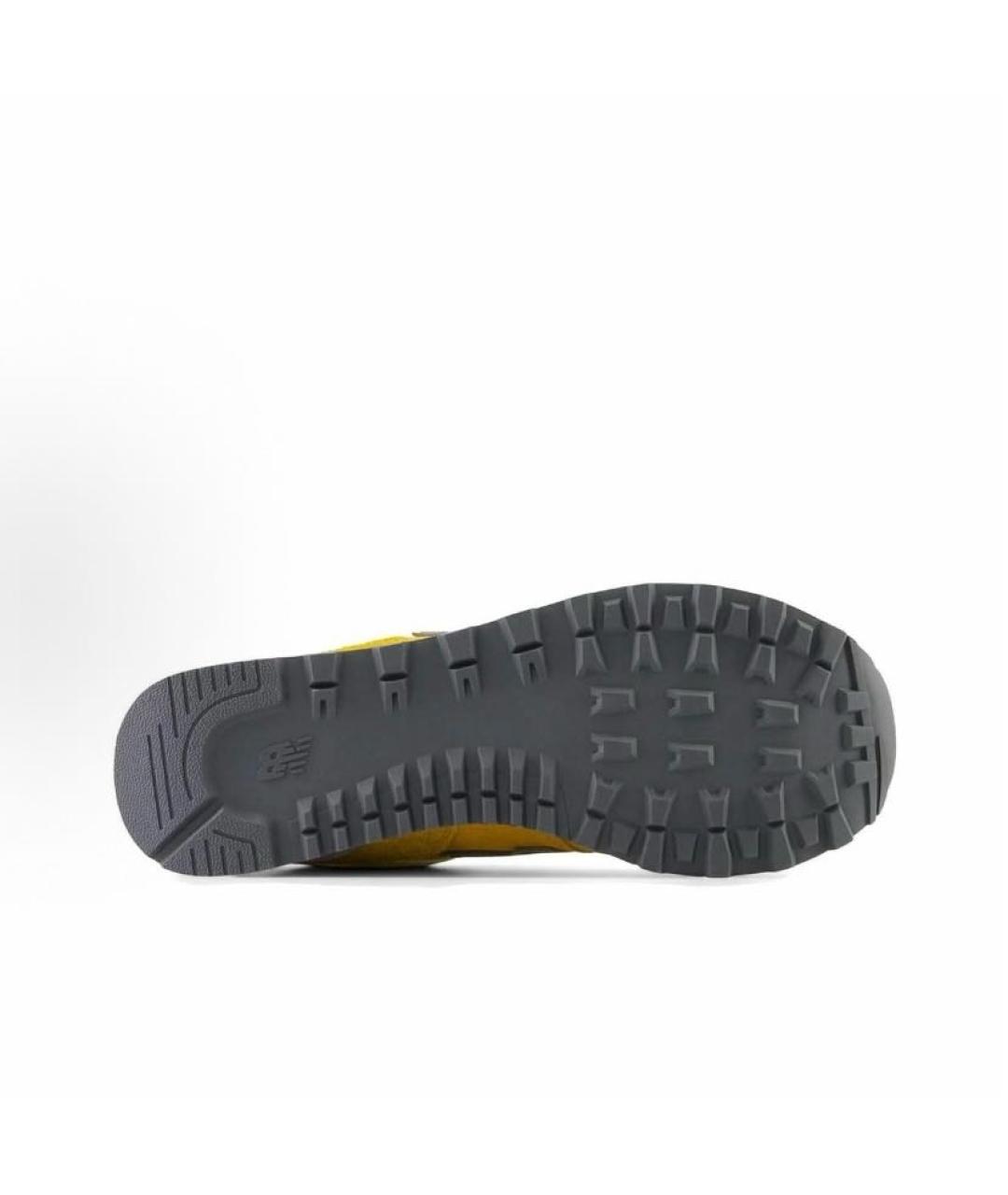 NEW BALANCE Горчичные замшевые кроссовки, фото 6