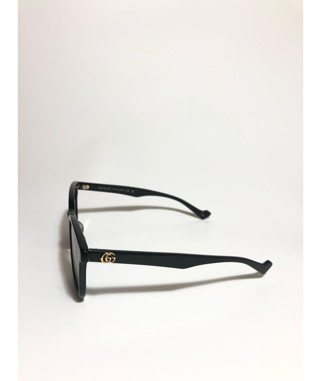 GUCCI Черные пластиковые солнцезащитные очки, фото 2