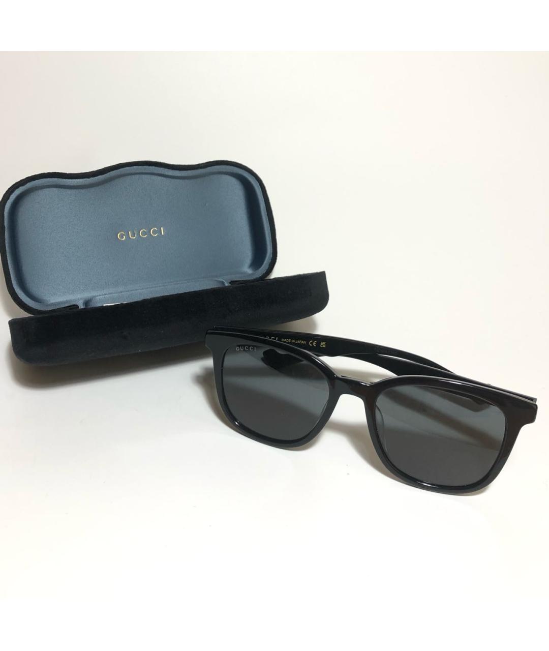 GUCCI Черные пластиковые солнцезащитные очки, фото 5