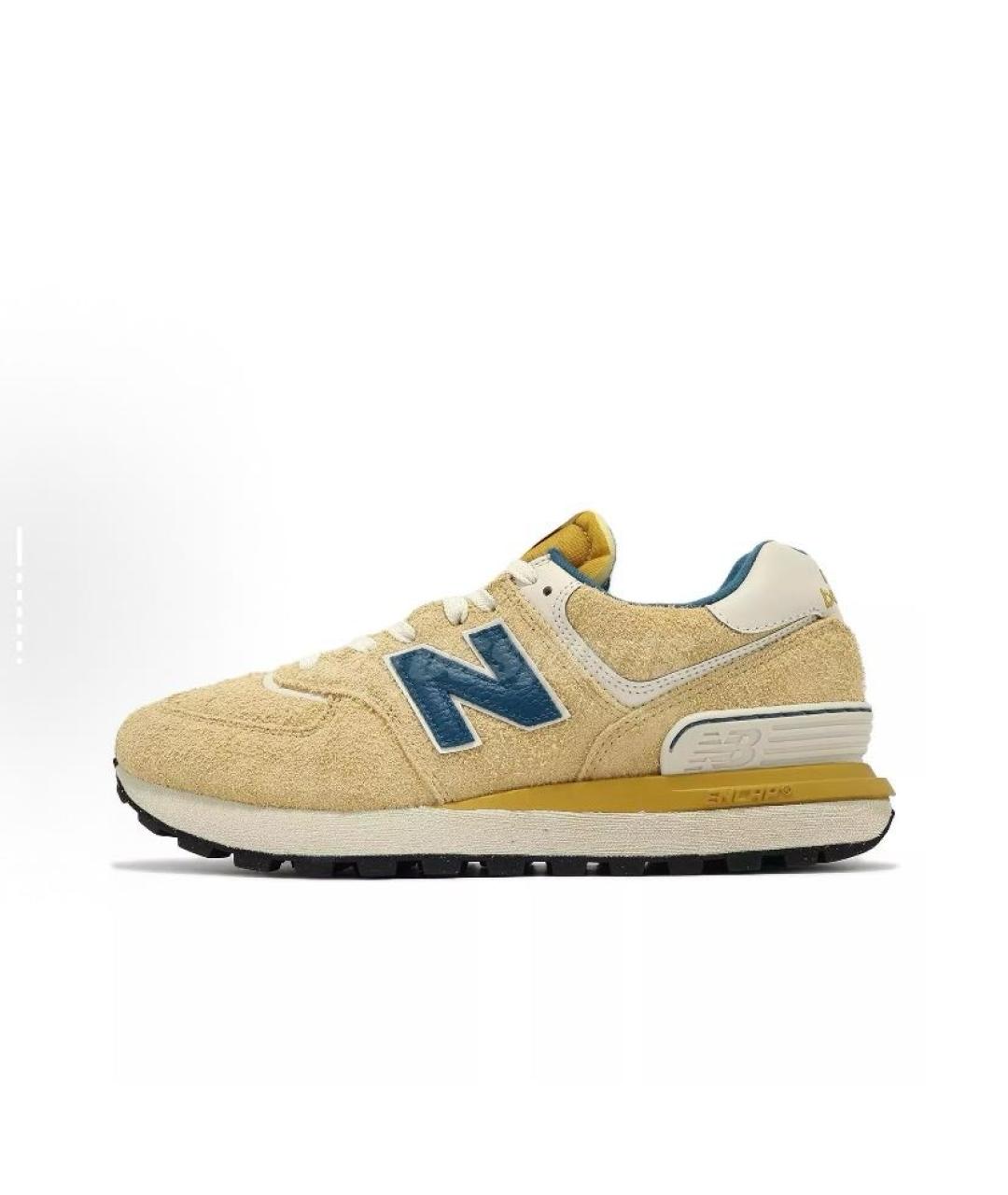 NEW BALANCE Оранжевое замшевые кроссовки, фото 3