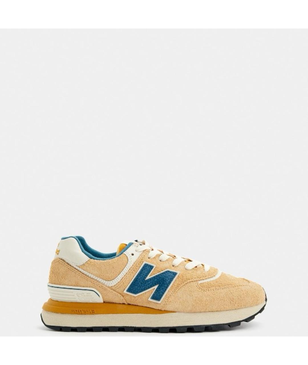 NEW BALANCE Оранжевое замшевые кроссовки, фото 2
