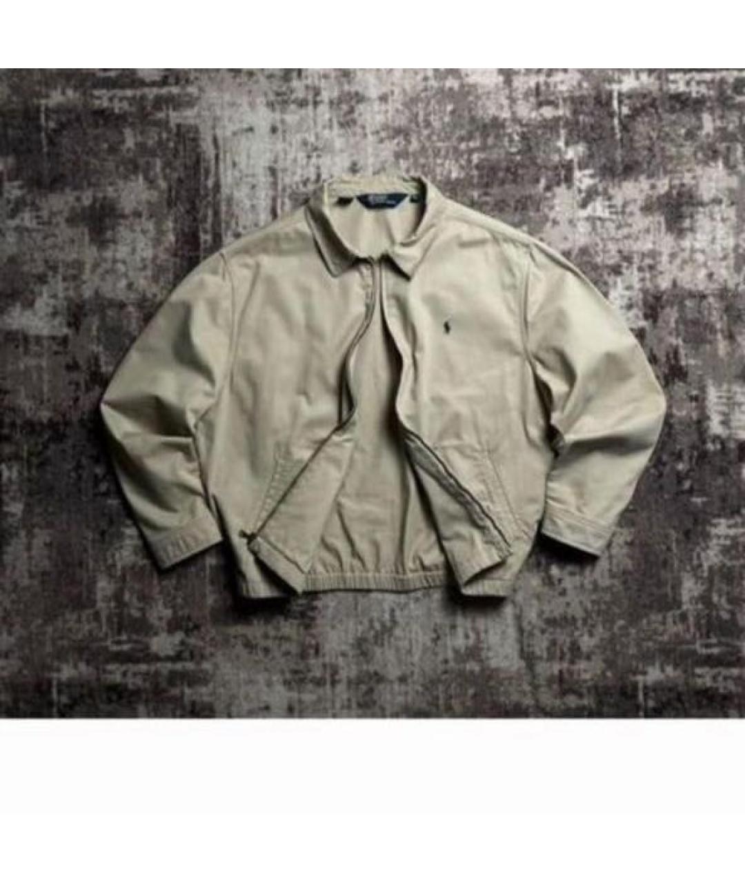 POLO RALPH LAUREN Бежевая хлопковая куртка, фото 2
