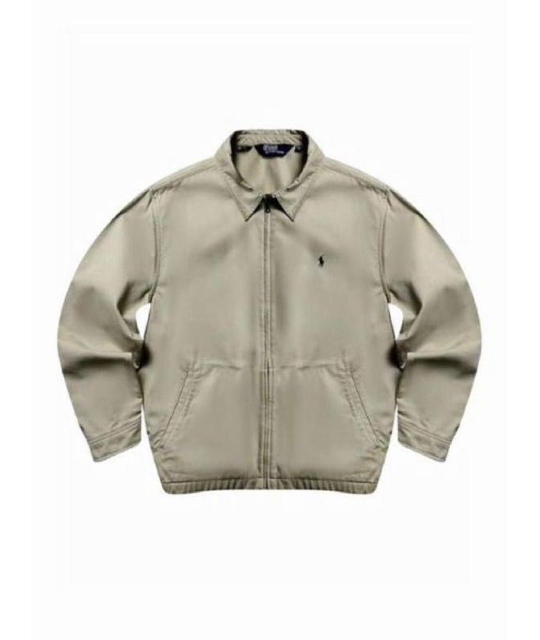 POLO RALPH LAUREN Бежевая хлопковая куртка, фото 3