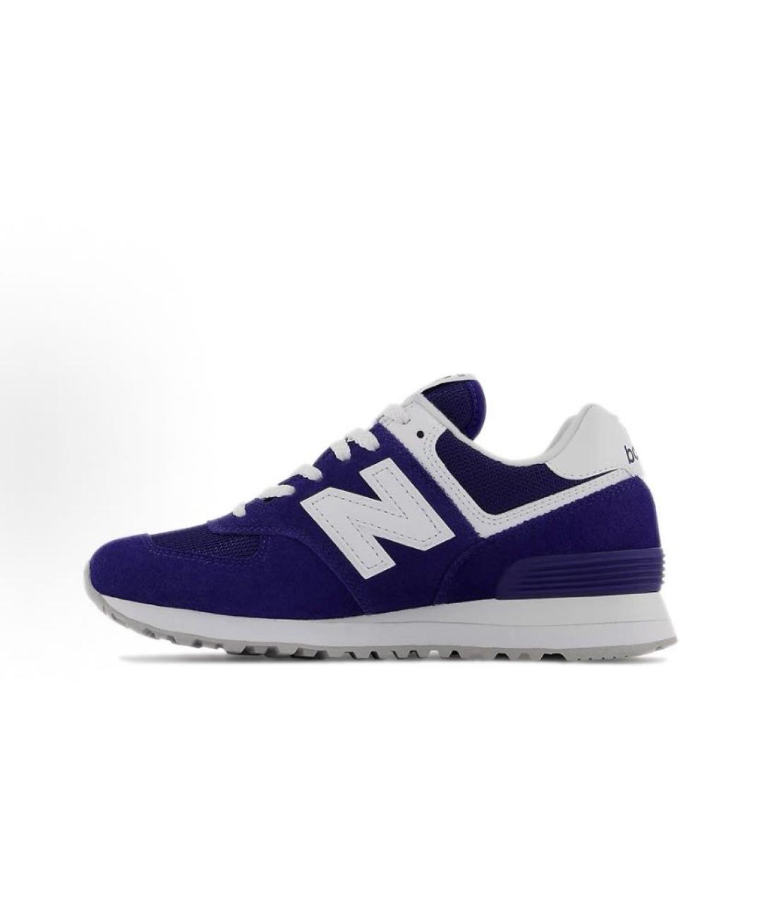 NEW BALANCE Темно-синие замшевые кроссовки, фото 3