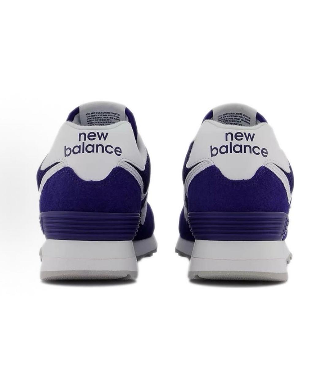 NEW BALANCE Темно-синие замшевые кроссовки, фото 6