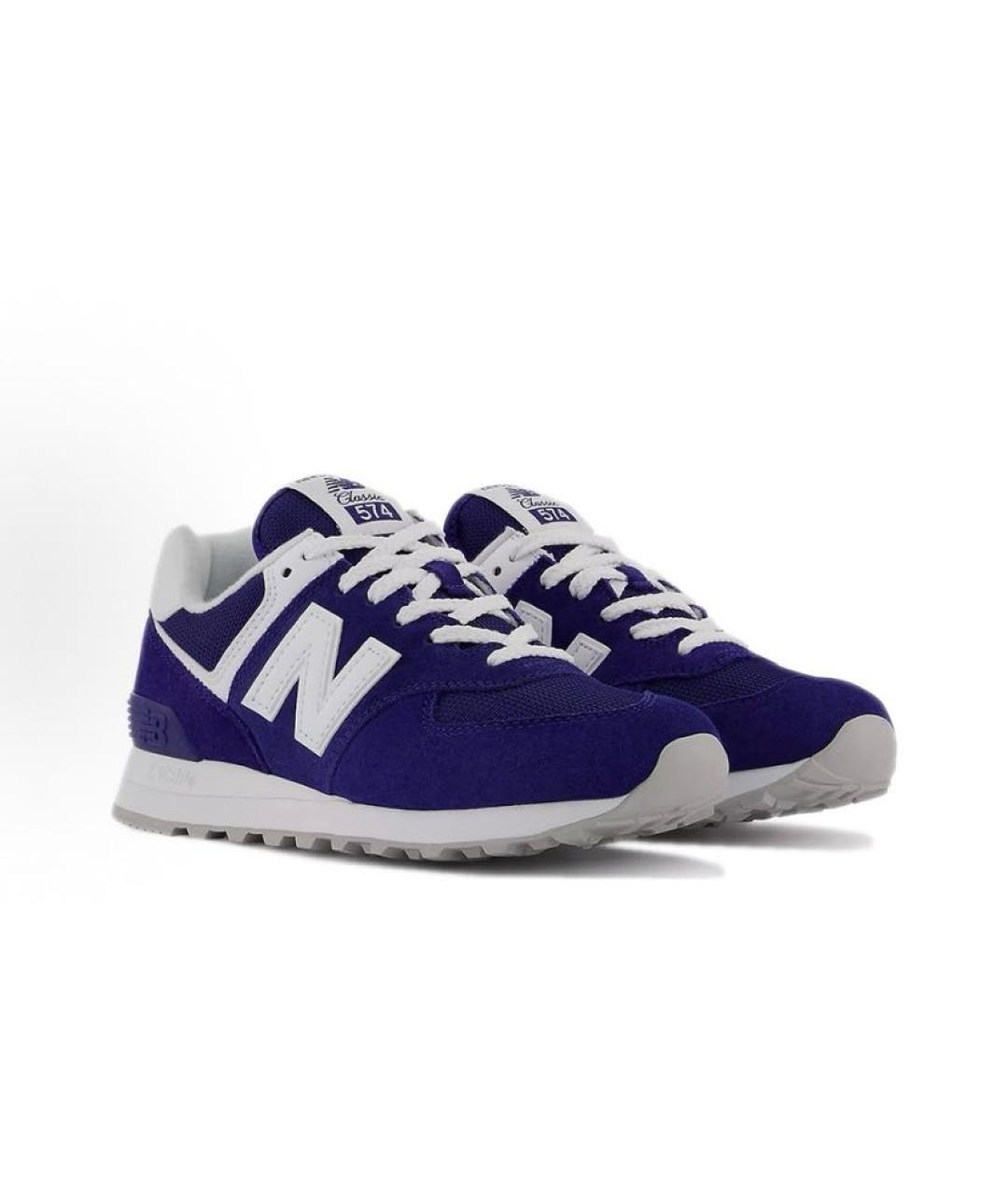 NEW BALANCE Темно-синие замшевые кроссовки, фото 4