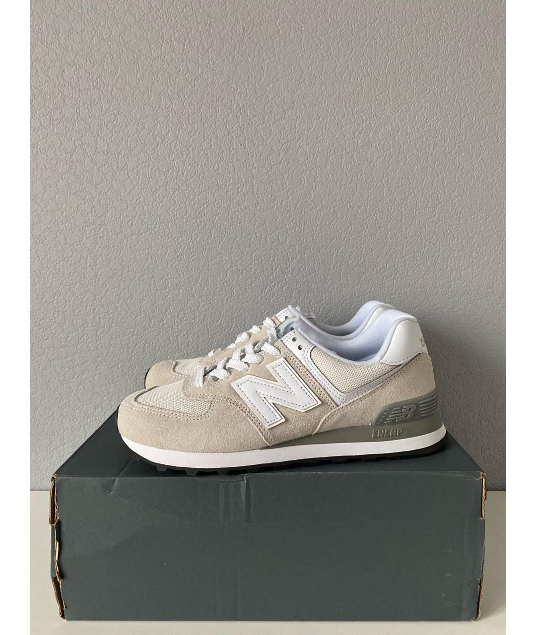 NEW BALANCE Серые замшевые кроссовки, фото 3