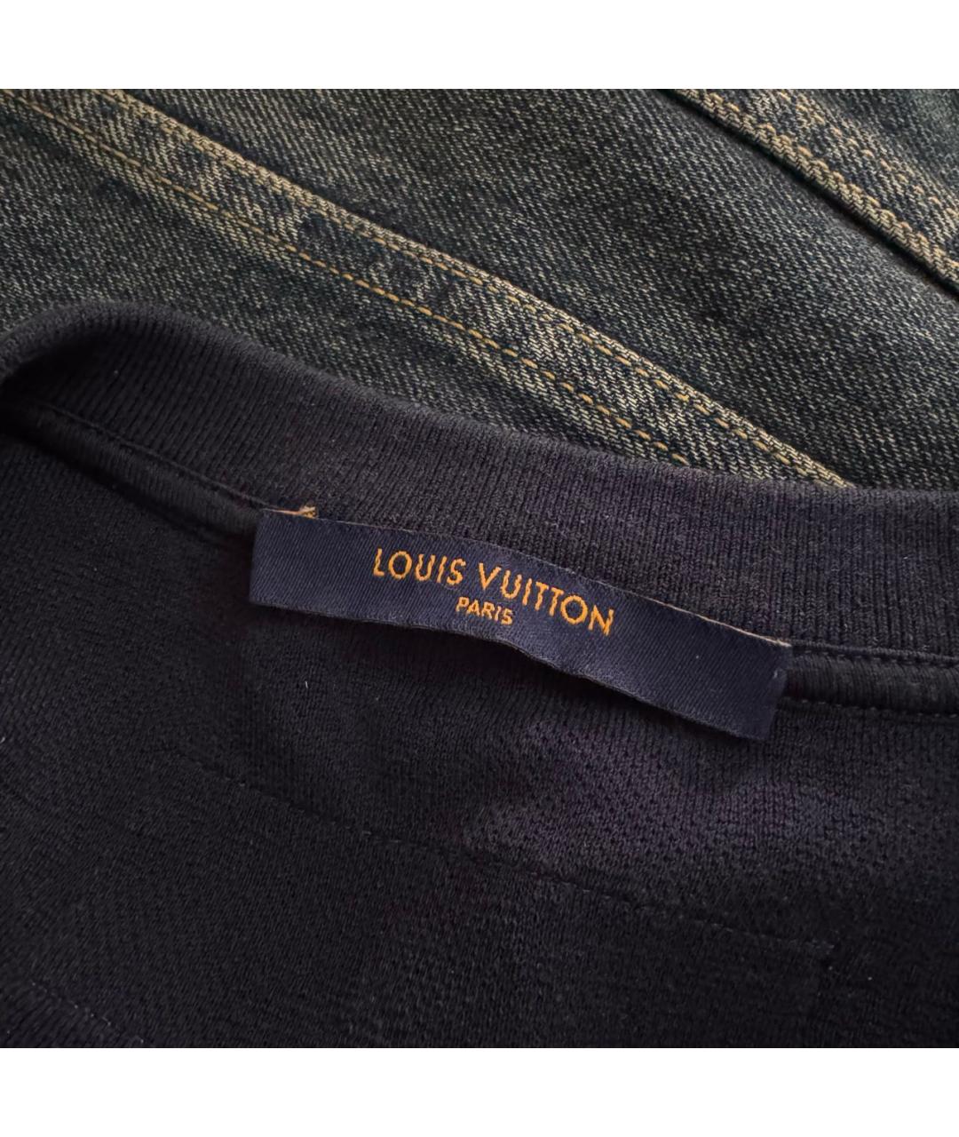 LOUIS VUITTON Синяя хлопковая футболка, фото 8