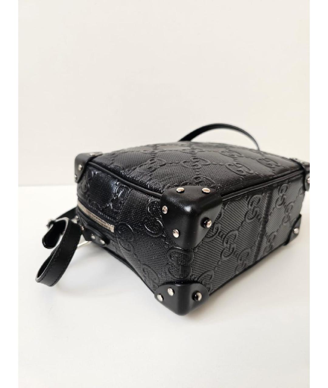 GUCCI Черная кожаная сумка через плечо, фото 2