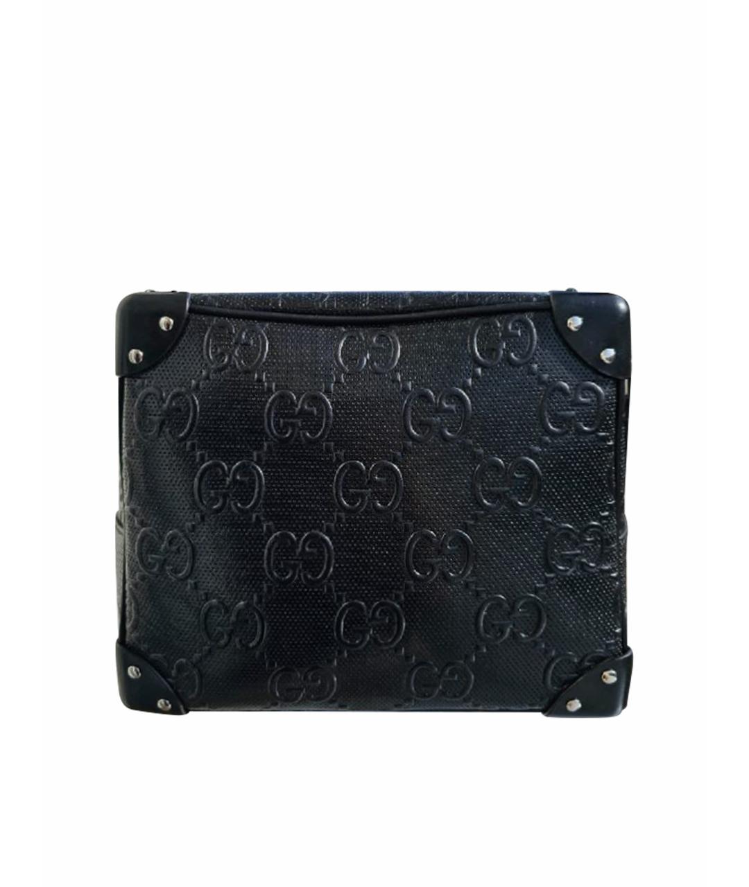 GUCCI Черная кожаная сумка через плечо, фото 1