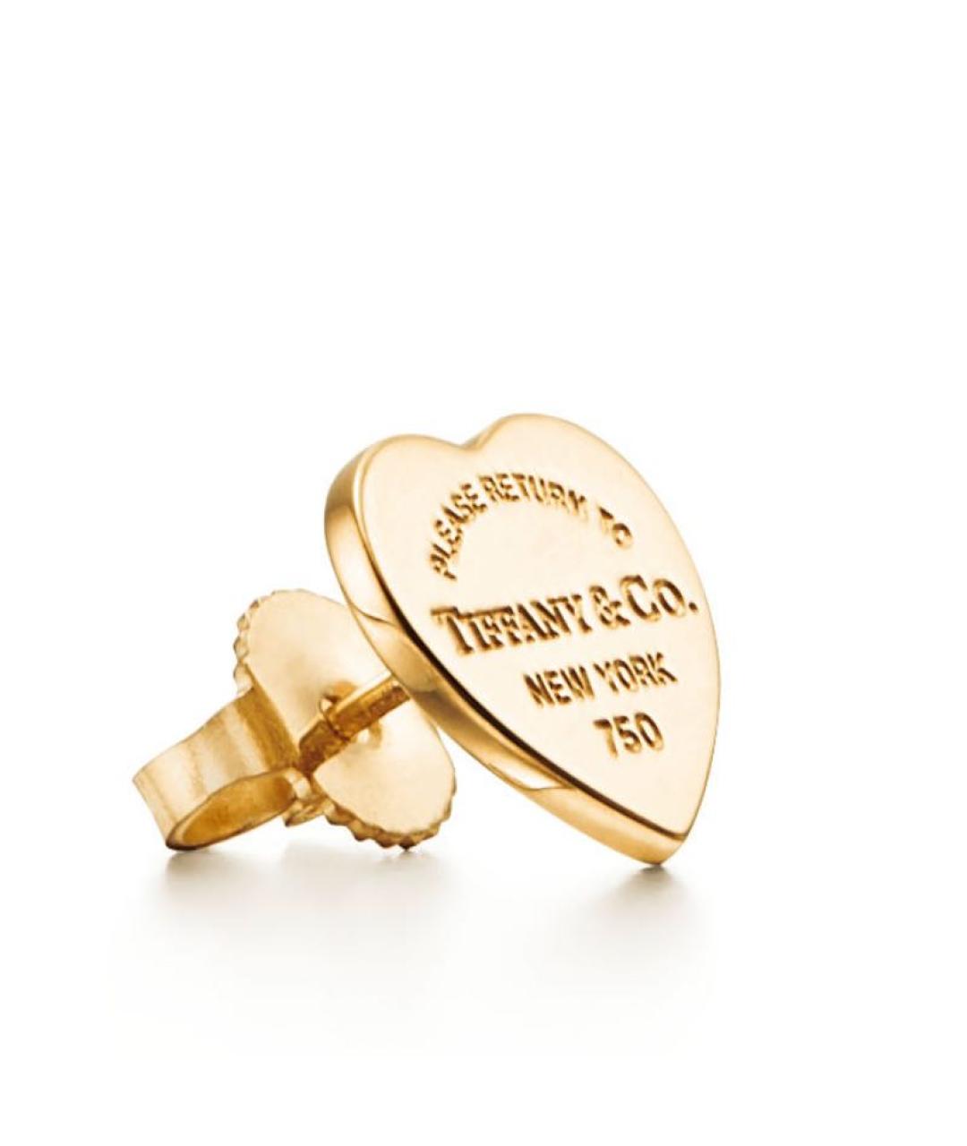 TIFFANY&CO Золотые серьги из желтого золота, фото 2
