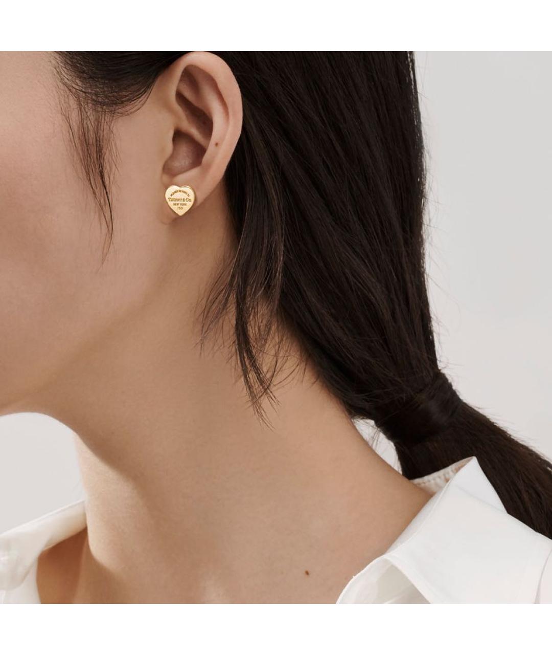 TIFFANY&CO Золотые серьги из желтого золота, фото 3