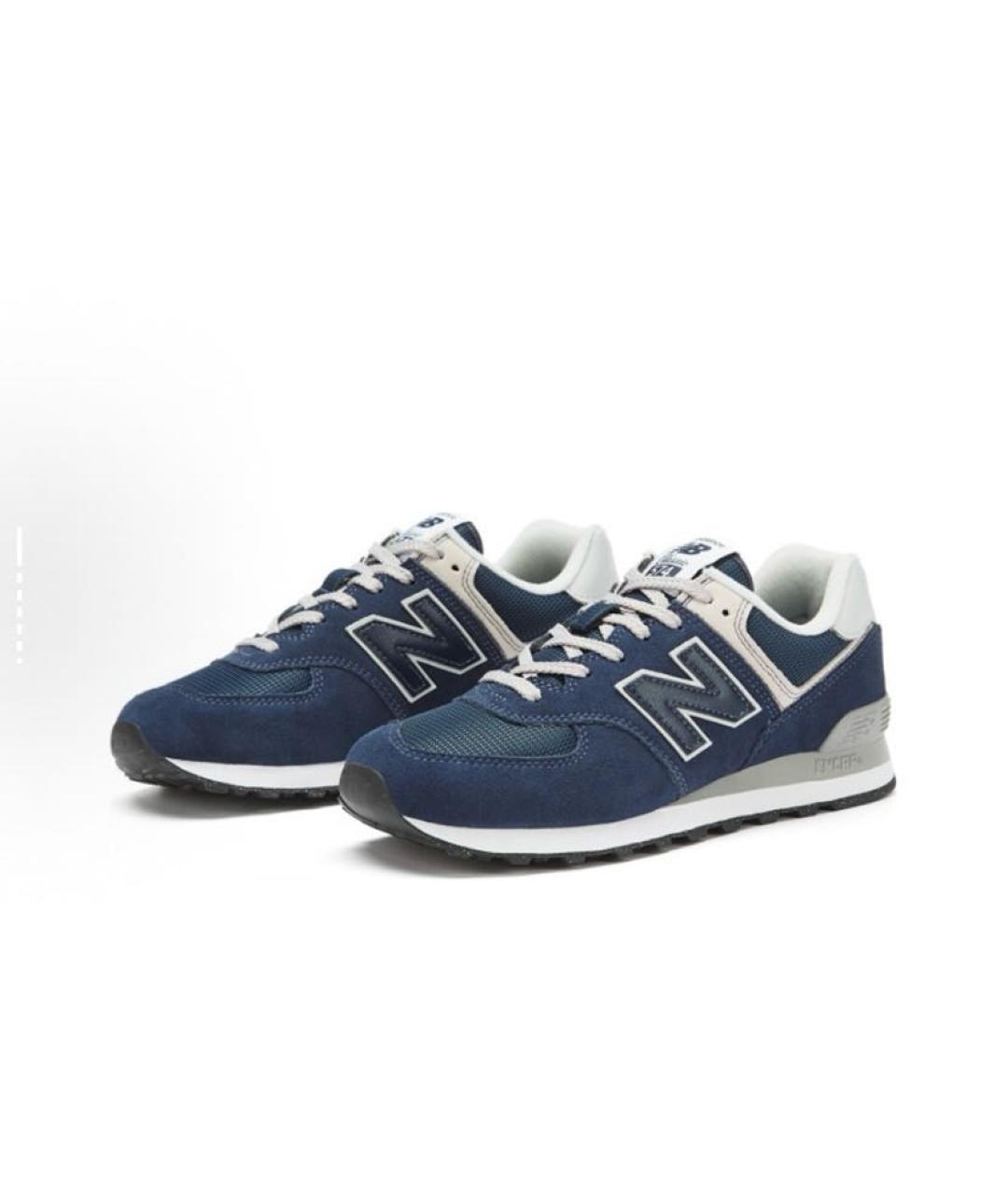 NEW BALANCE Синие замшевые кроссовки, фото 3