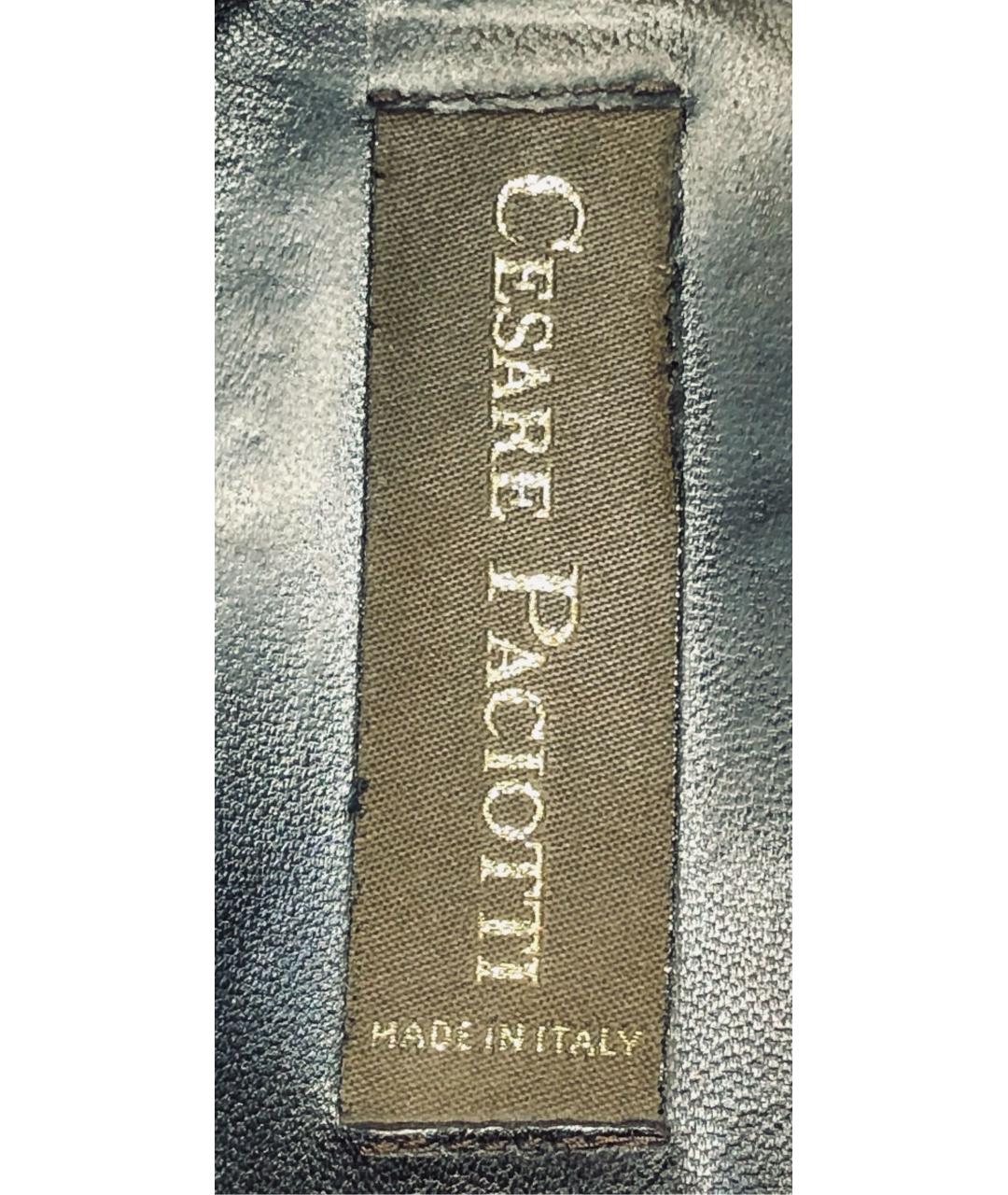 CESARE PACIOTTI Черные кожаные туфли, фото 7