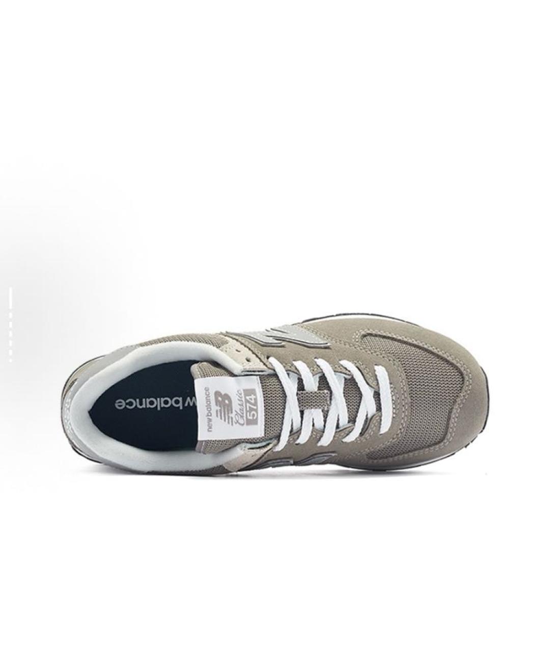 NEW BALANCE Серые замшевые кроссовки, фото 5