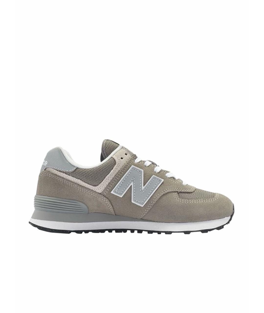 NEW BALANCE Серые замшевые кроссовки, фото 1