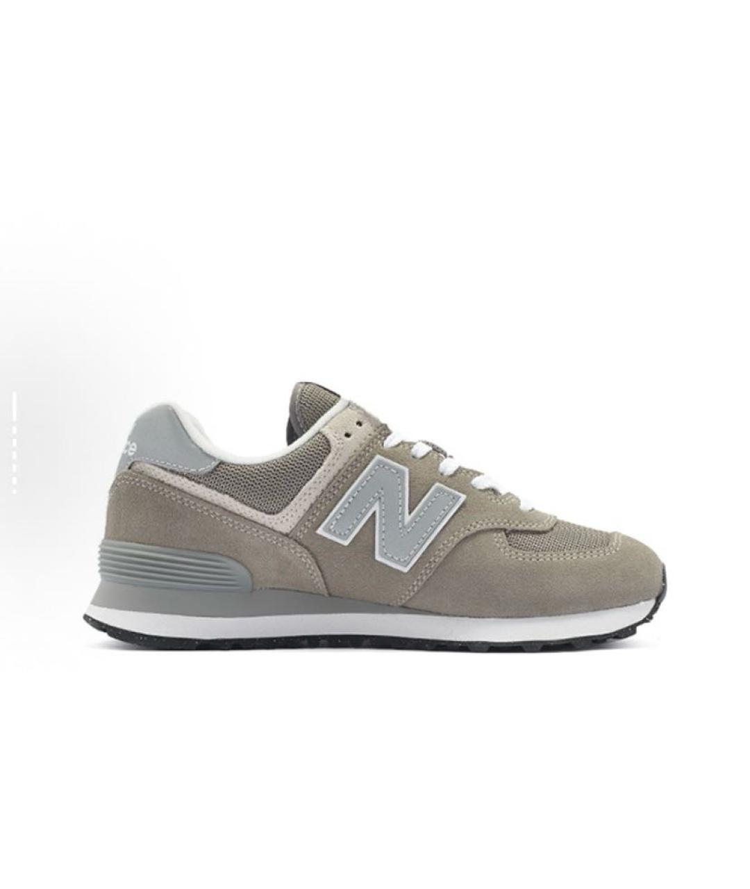 NEW BALANCE Серые замшевые кроссовки, фото 7