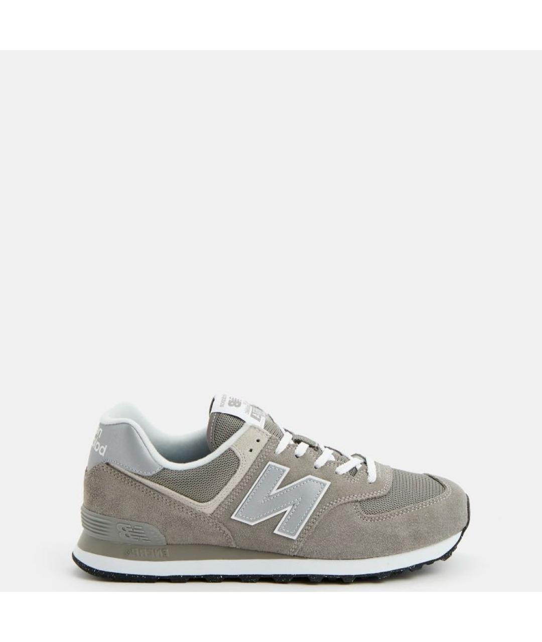 NEW BALANCE Серые замшевые кроссовки, фото 2