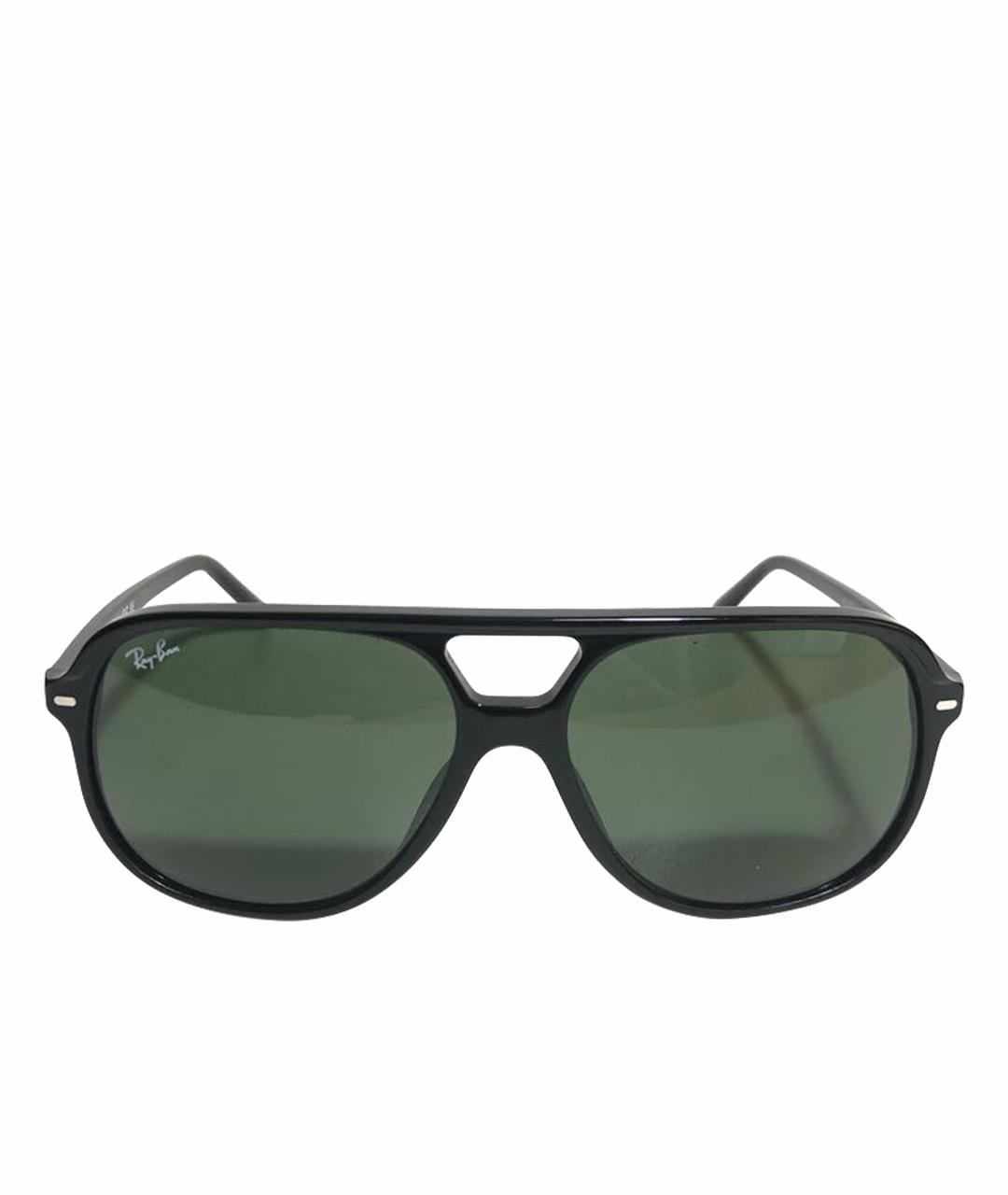 RAY BAN Черные пластиковые солнцезащитные очки, фото 1